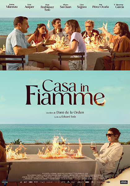 Casa in fiamme